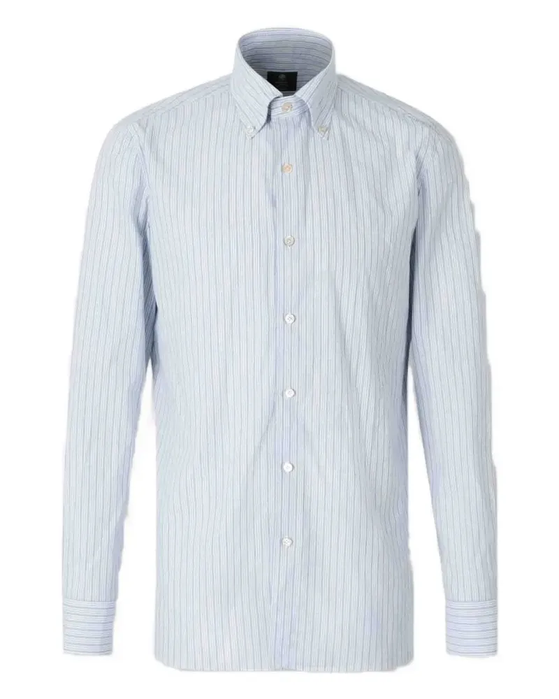 Luigi Borrelli buttoned striped shirt - Blau Blau