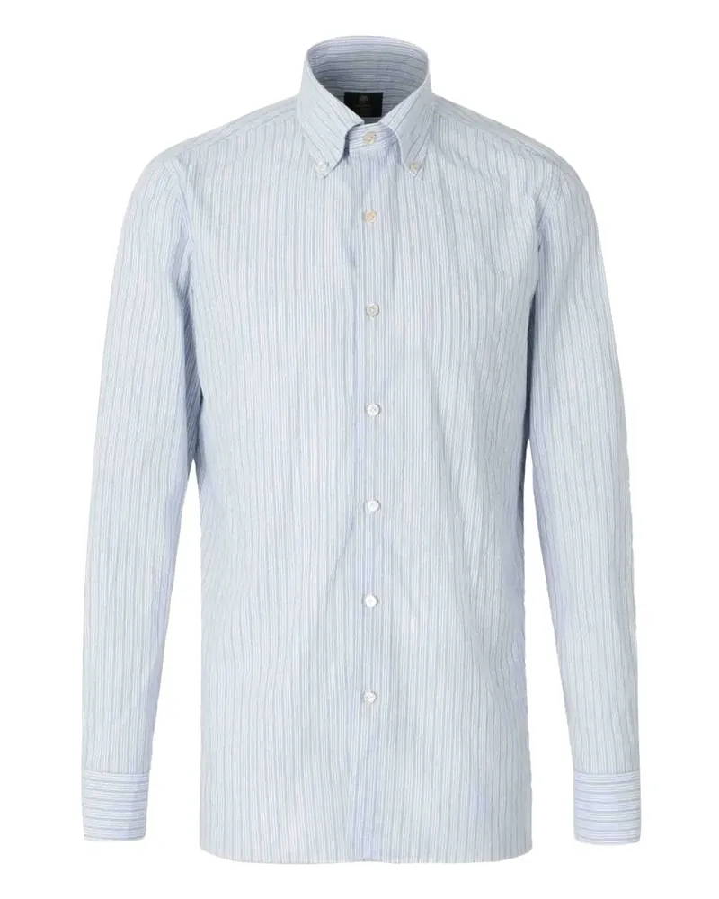 Luigi Borrelli buttoned striped shirt - Blau Blau