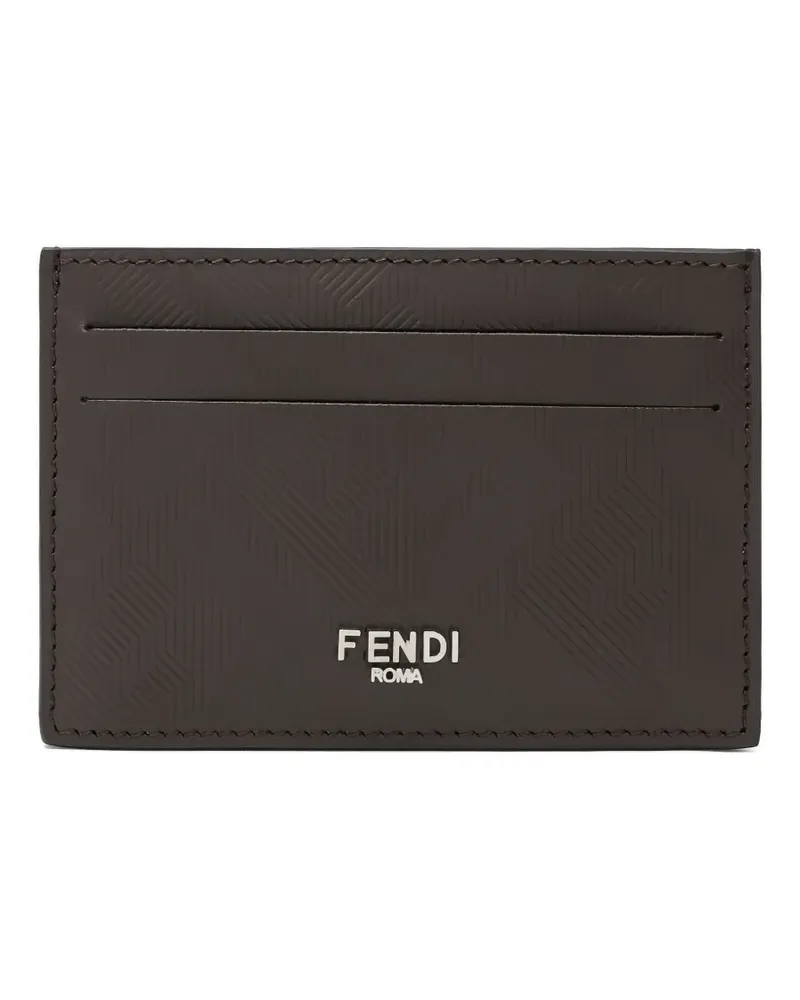 Fendi Shadow Slim Kartenetui - Braun Braun