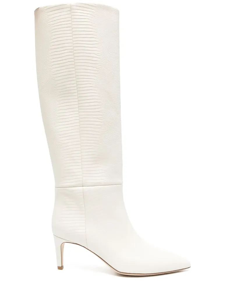 Paris Texas Stiefel aus Leder 65mm - Nude Nude