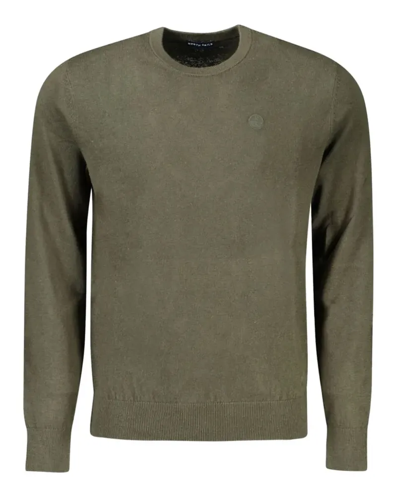 North Sails logo-embroidered crew-neck sweater - Grün Grün