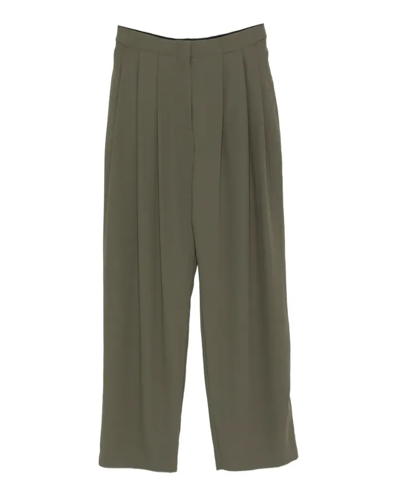 IRO Oakland Wide-Leg-Hose mit Falten - Grün Grün