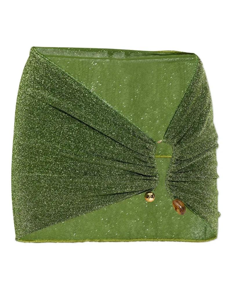 Oséree ring-detail mini skirt - Grün Grün
