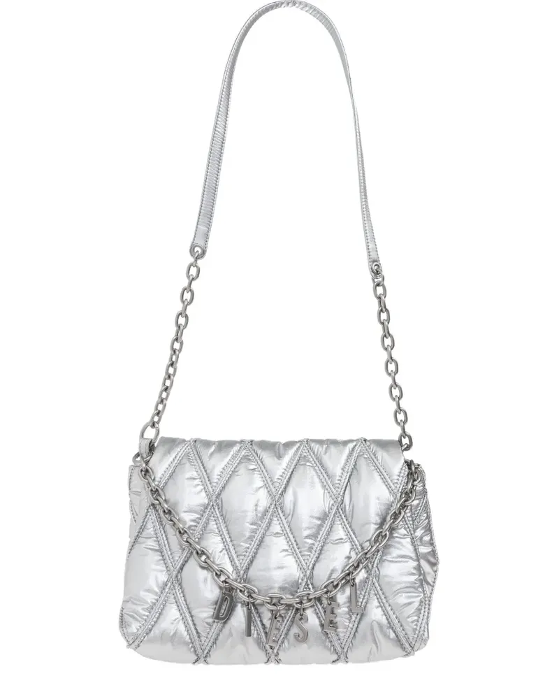Diesel Charm-D Schultertasche - Grau Grau
