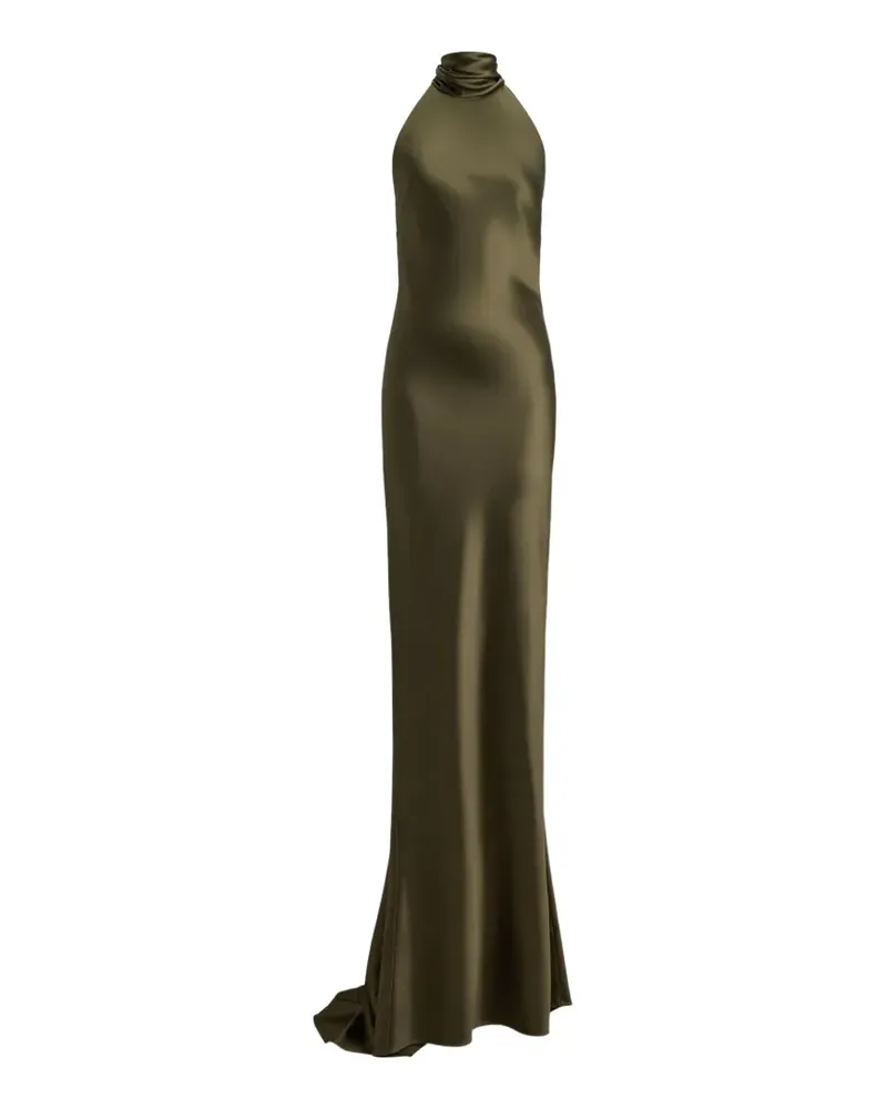 Ralph Lauren Maxikleid mit Neckholder - Grün Grün
