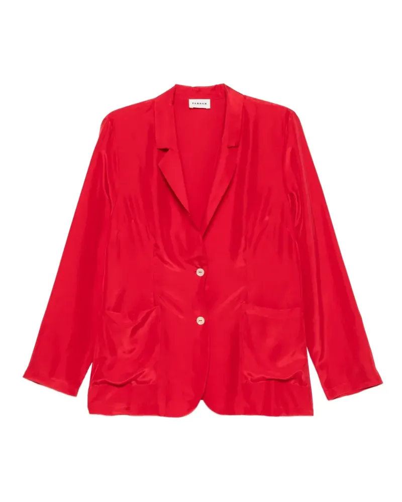 P.A.R.O.S.H. P.A.R.O H. Saxon Blazer mit aufgesetzter Tasche - Rot Rot