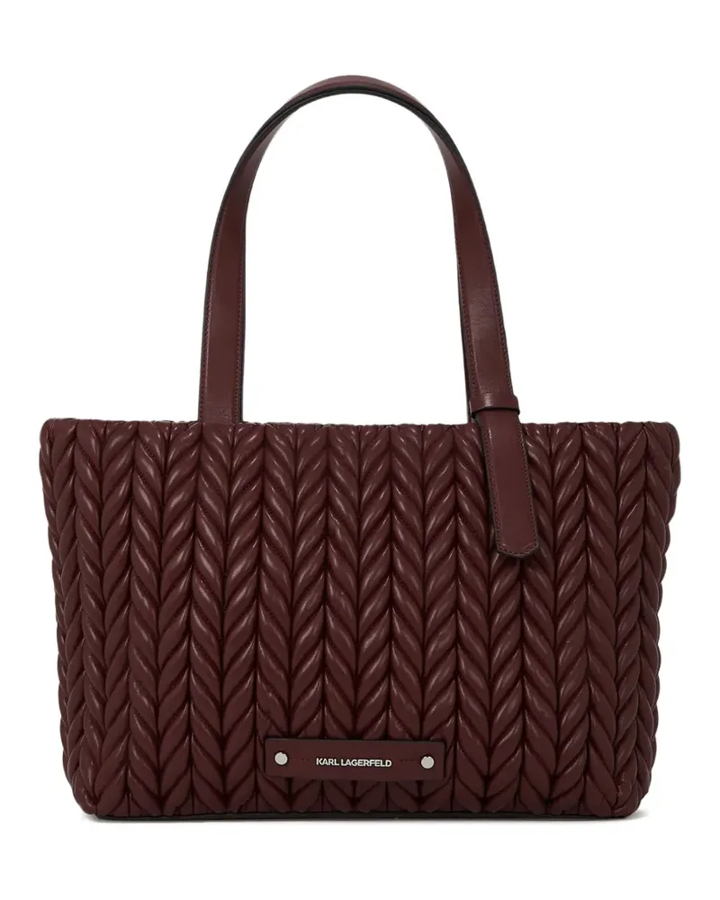 Karl Lagerfeld Mittelgroßer K/Weave Tote Bag - Rot Rot
