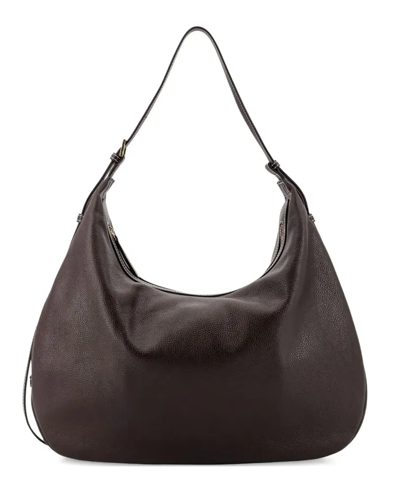 ATP Atelier Schultertasche mit Stickerei - Braun Braun