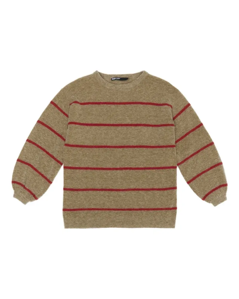 BIMBA Y LOLA striped balloon-sleeve sweater - Braun Braun