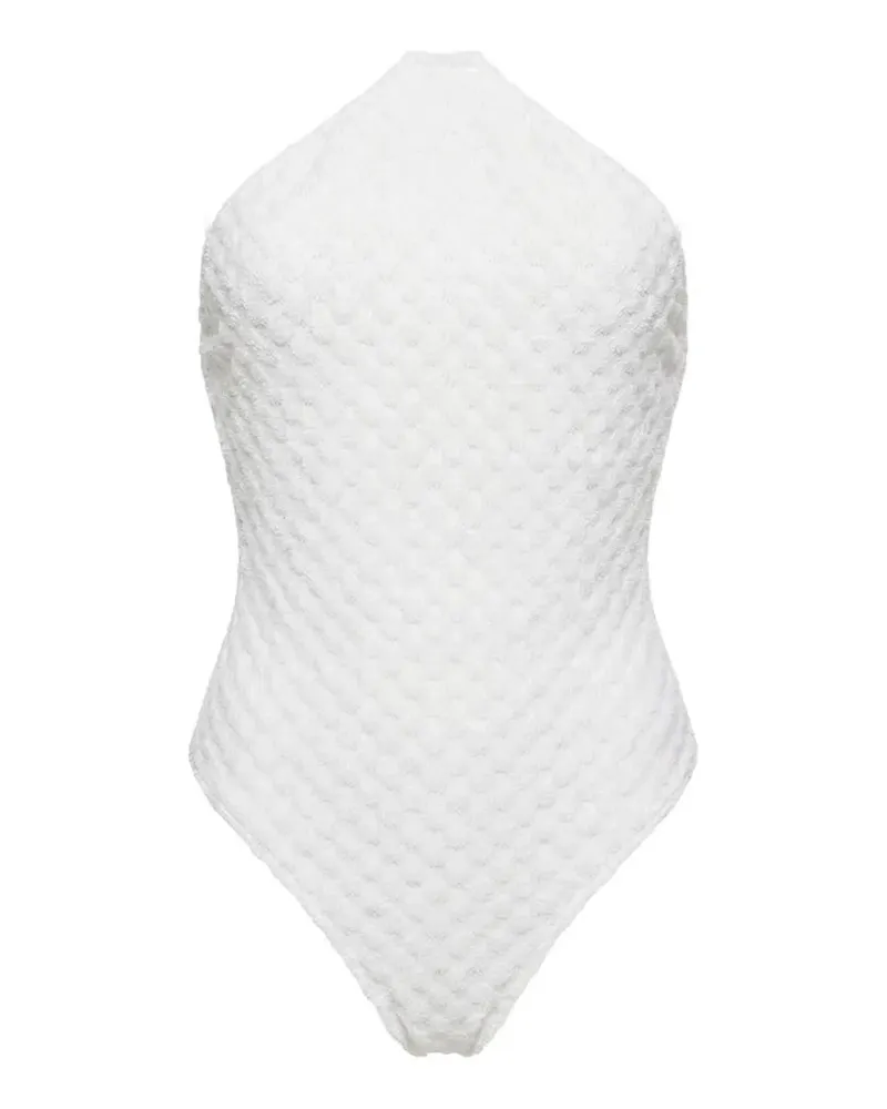 Missoni open-back swimsuit - Weiß Weiß