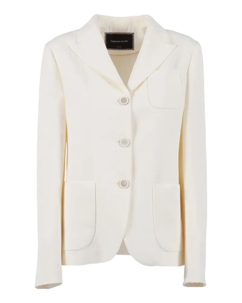 Fabiana Filippi lapel pocket jacket - Nude Nude