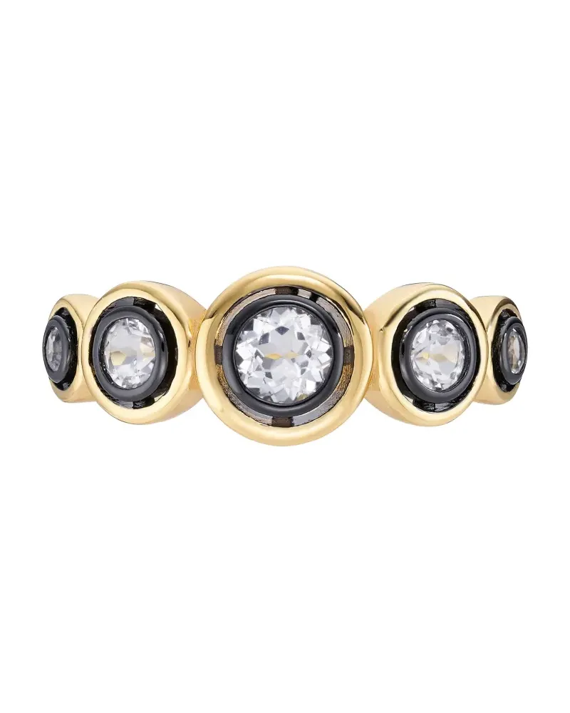 V By Laura Vann Remi round ring - Gold Gold