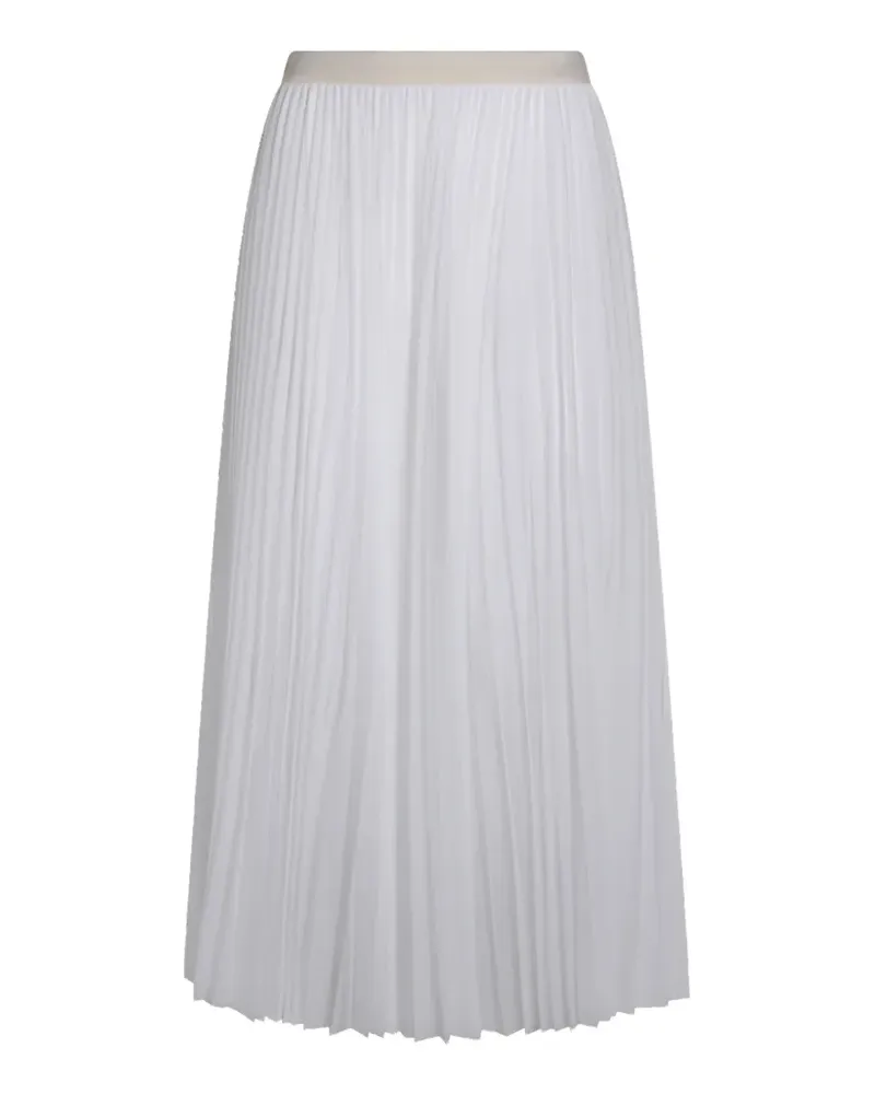 Fabiana Filippi A-line pleated skirt - Weiß Weiß