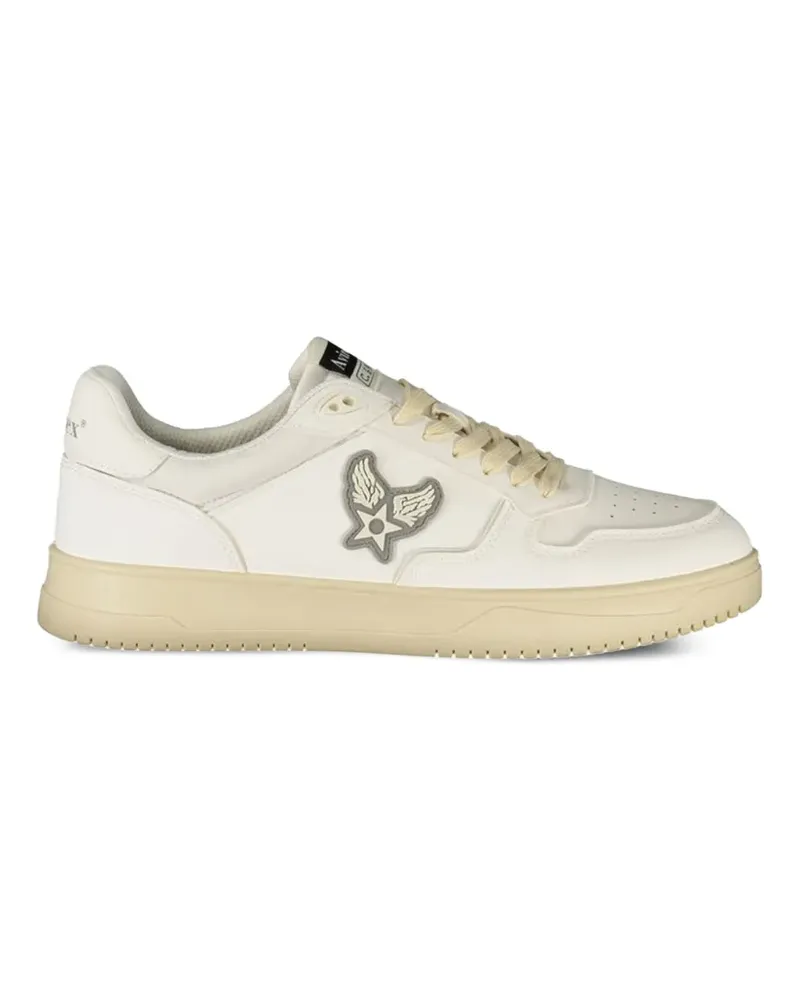 Avirex Sneakers mit Logo-Patch - Weiß Weiß