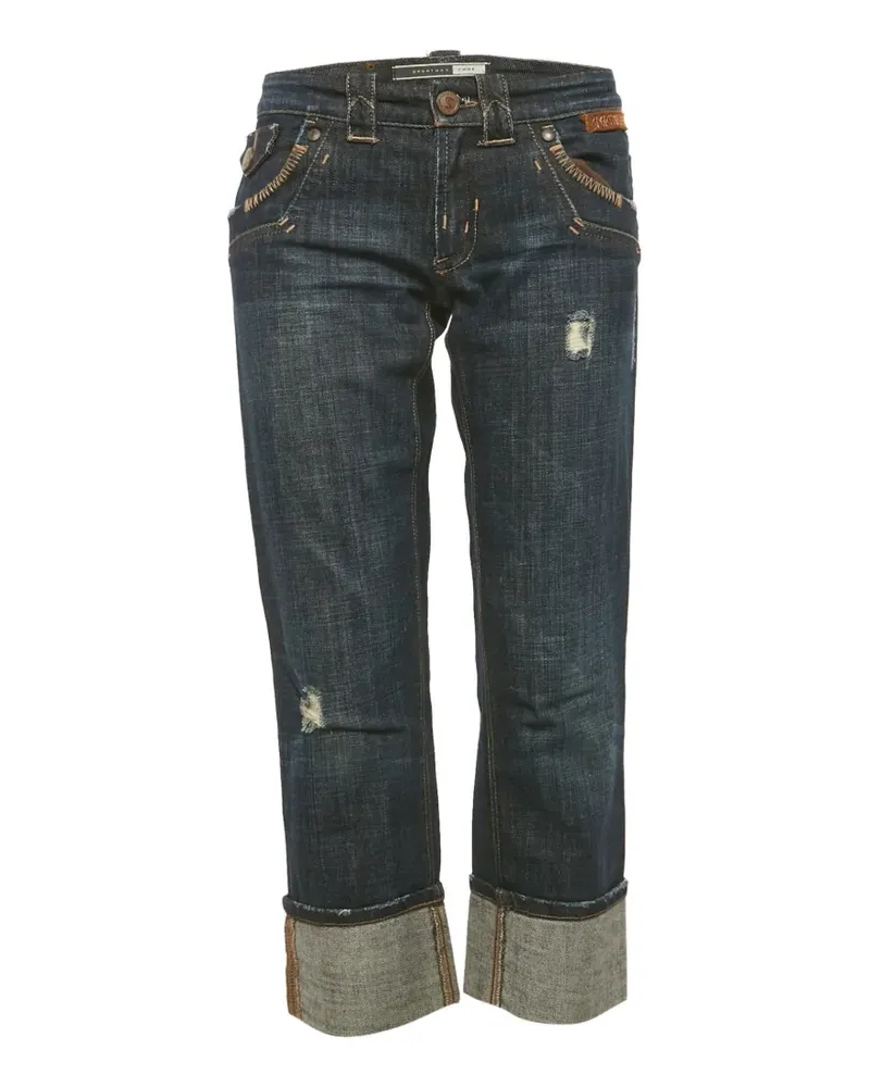SPORTMAX Halbhohe Code Capri-Jeans - Blau Blau