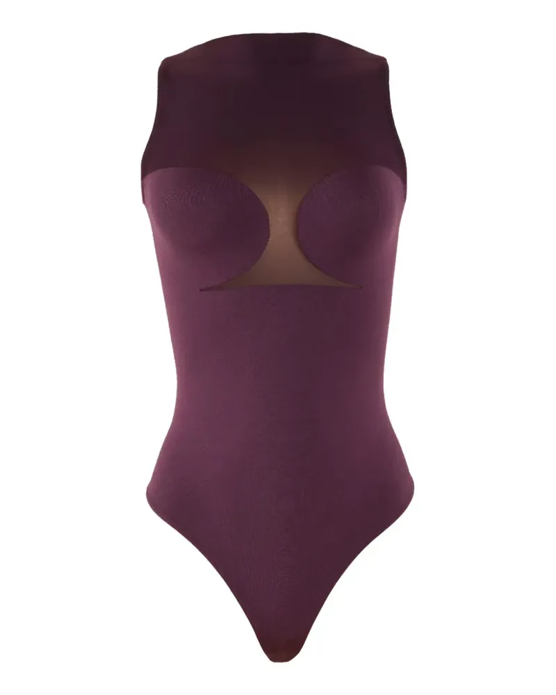 Wolford panelled mesh body - Violett Violett