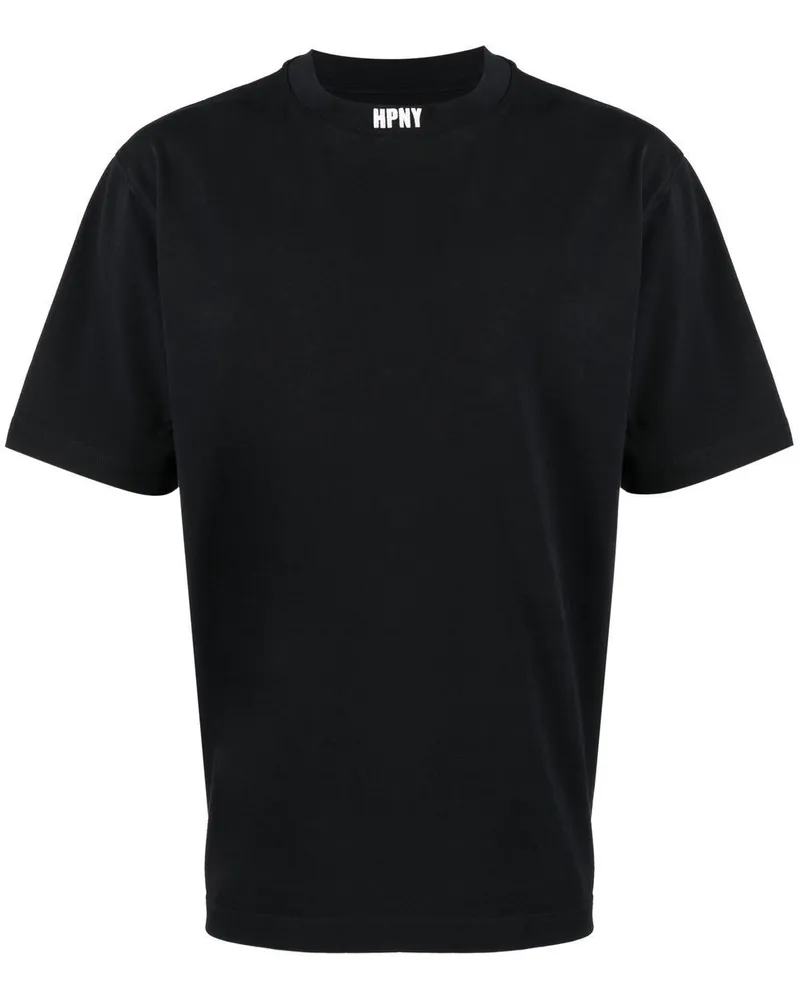 Heron Preston T-Shirt mit Logo-Patch - Schwarz Schwarz