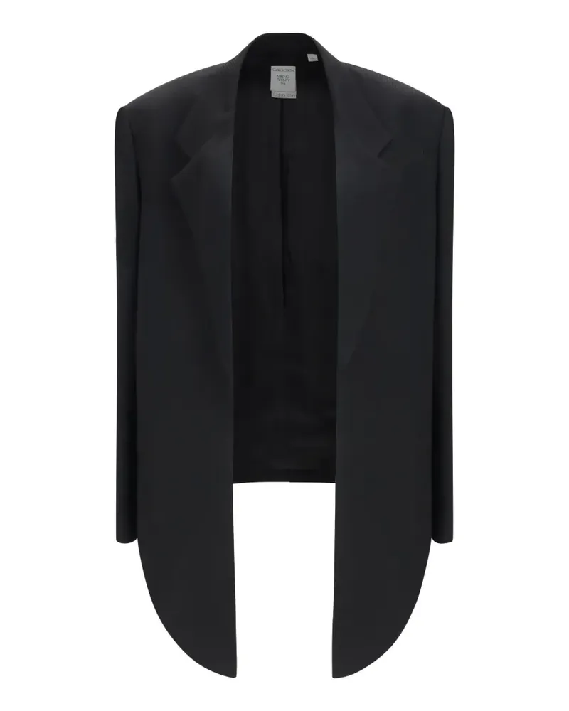 Calvin Klein Petunia asymmetric oversized jacket - Schwarz Schwarz