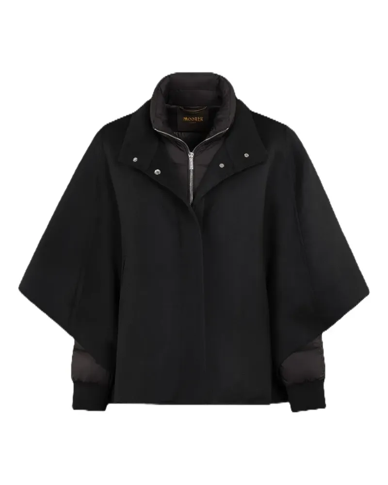 MOORER Resia cape jacket - Schwarz Schwarz
