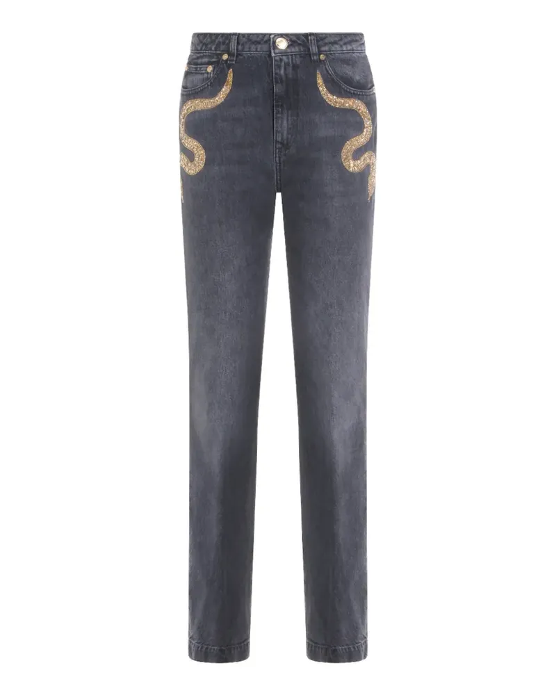 Roberto Cavalli embellished-detail jeans - Grau Grau