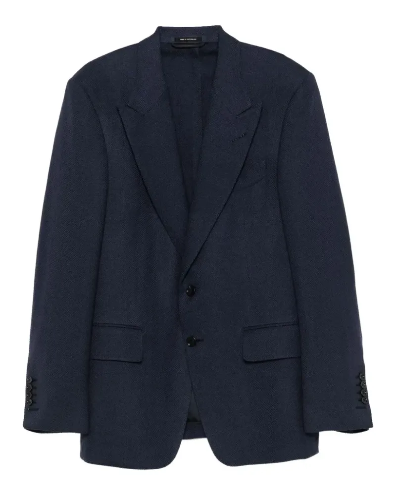 Tom Ford button-fastening blazer - Blau Blau