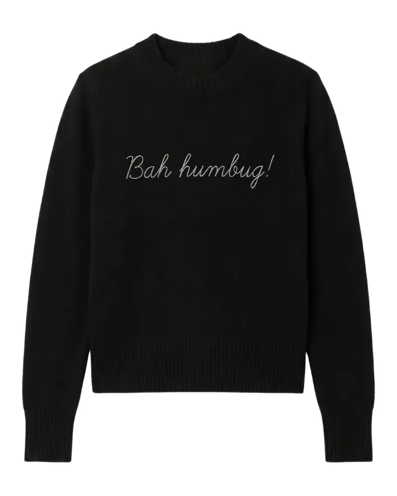 Chinti & Parker Pullover mit Slogan-Stickerei - Schwarz Schwarz