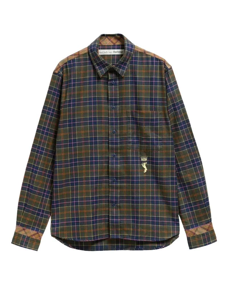 Barbour x Paul Smith Hemd mit Schottenkaro - Grün Grün