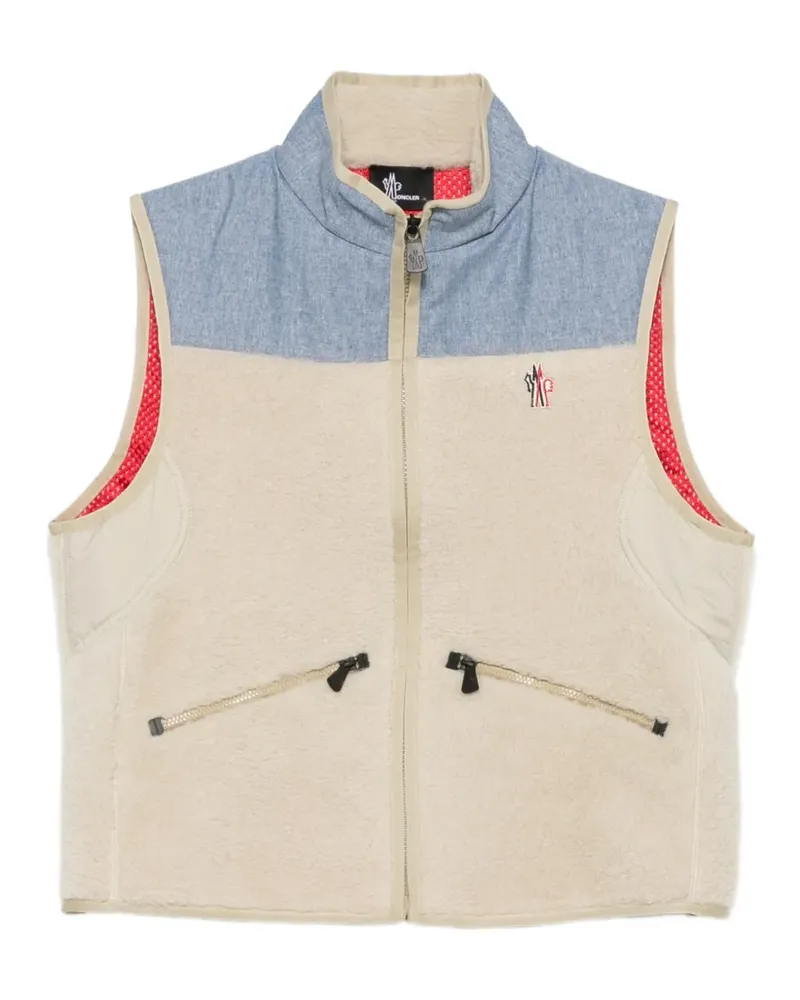 Moncler logo-detail gilet - Nude Nude