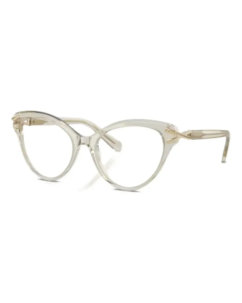 Swarovski crystal-embellished cat-eye glasses - Nude Nude