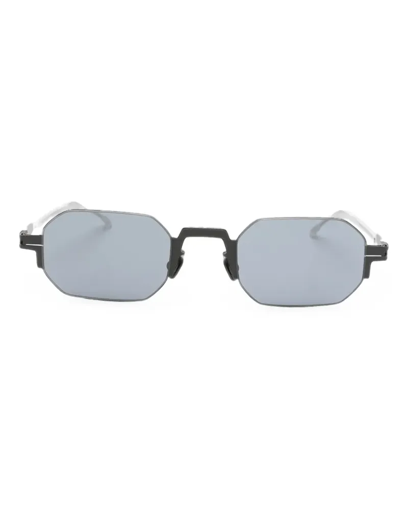 Mykita Studio15.1 Sonnenbrille mit geometrischem Gestell - Schwarz Schwarz