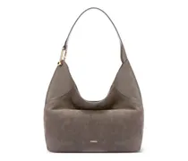 Hobo Tote Bag aus Wildleder - Grau