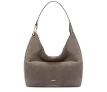 Hobo Tote Bag aus Wildleder - Grau