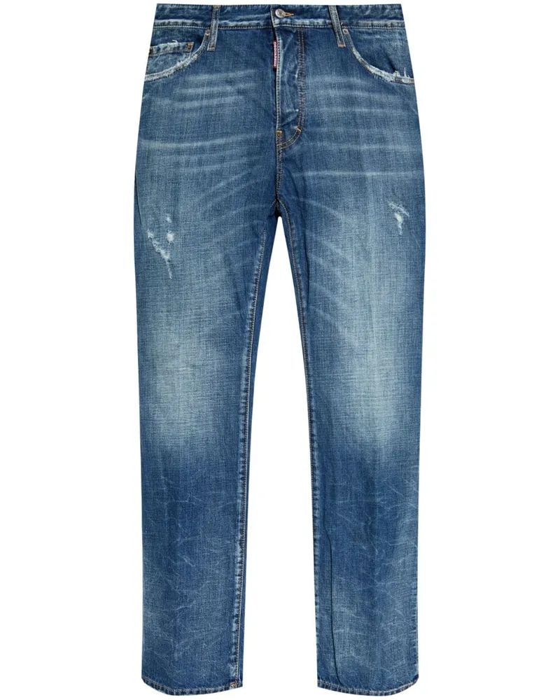 Dsquared2 Ausgeblichene Jeans - Blau Blau