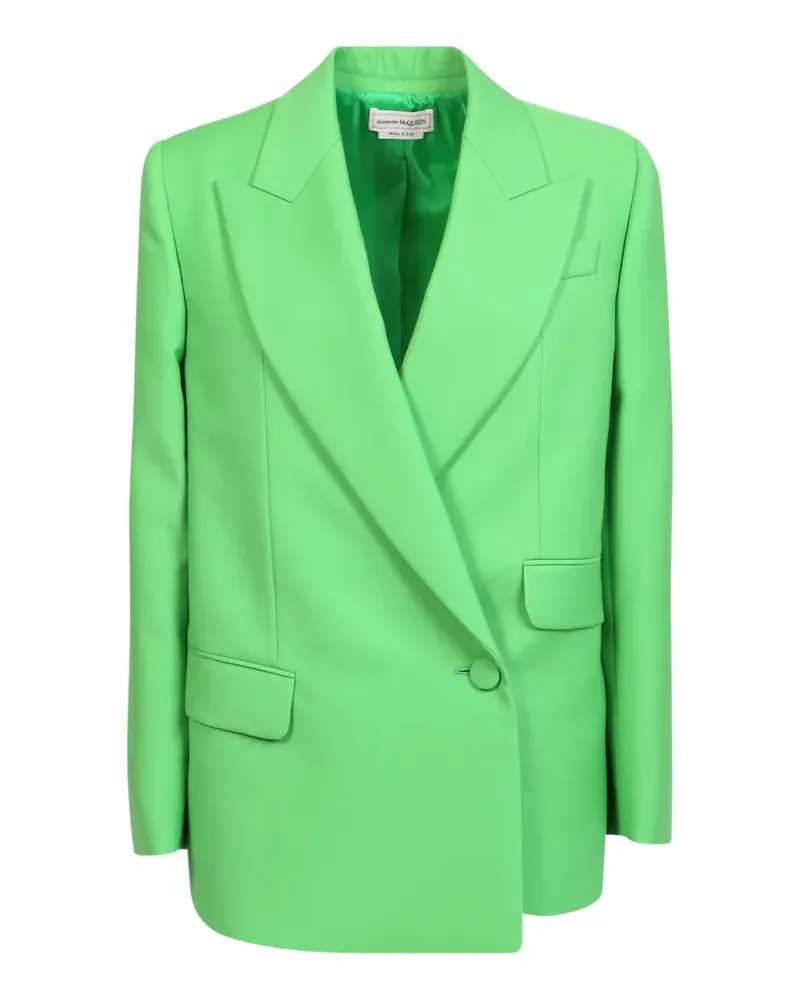 Alexander McQueen Doppelreihiger Blazer - Grün Grün