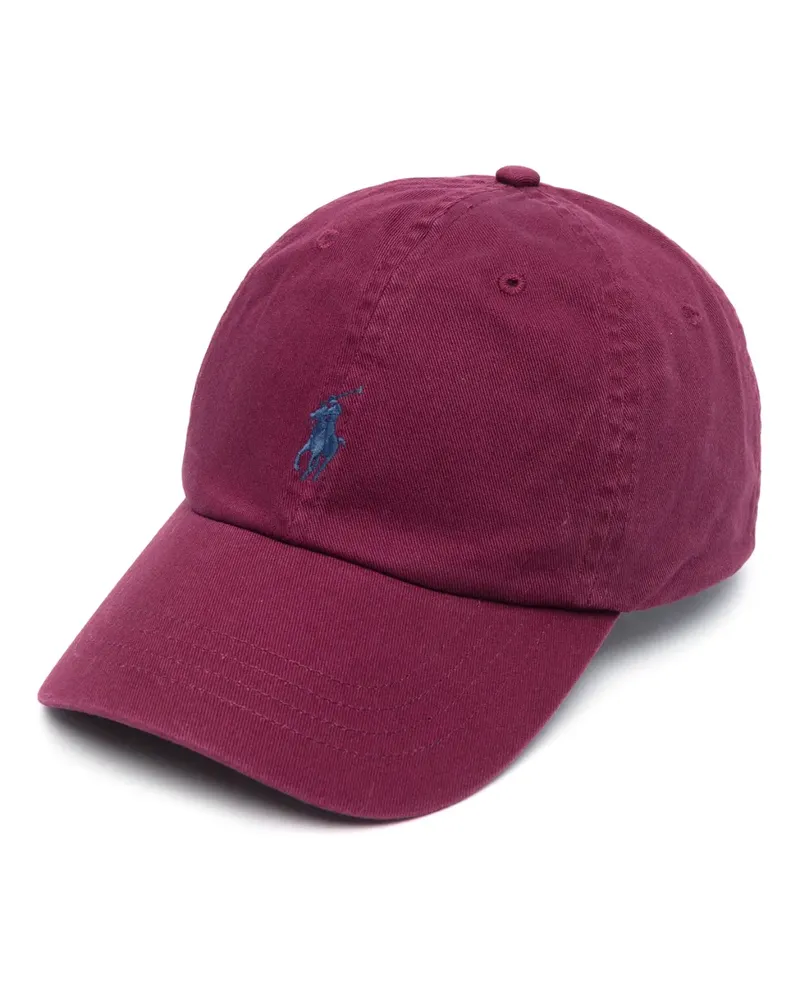 Ralph Lauren Baseballkappe mit Logo-Stickerei - Rot Rot