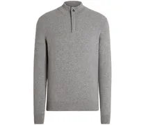 Kaschmirpullover mit Knöpfen - Grau