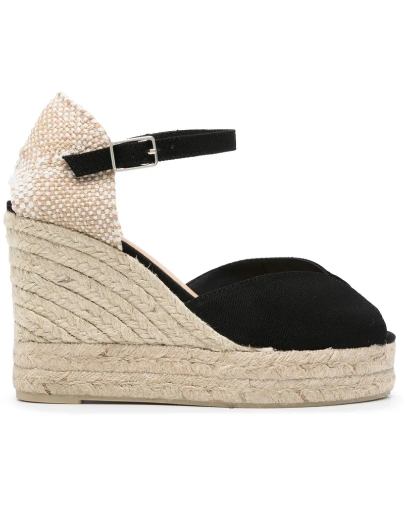 Castañer Bianca Espadrilles 105mm - Schwarz Schwarz