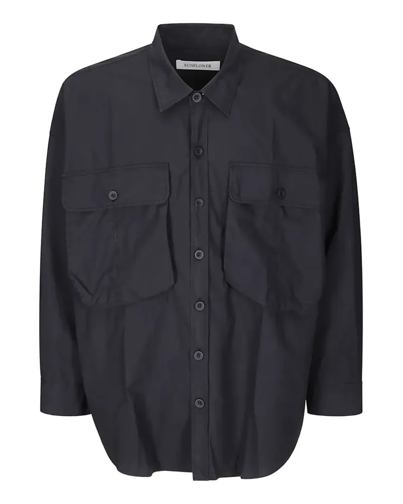 Sunflower Big flap-pocket shirt - Schwarz Schwarz