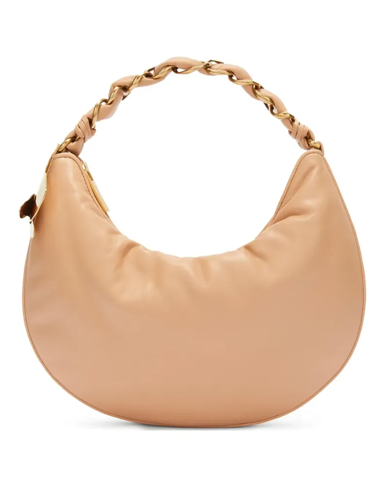 Genny Schultertasche aus Leder - Nude Nude
