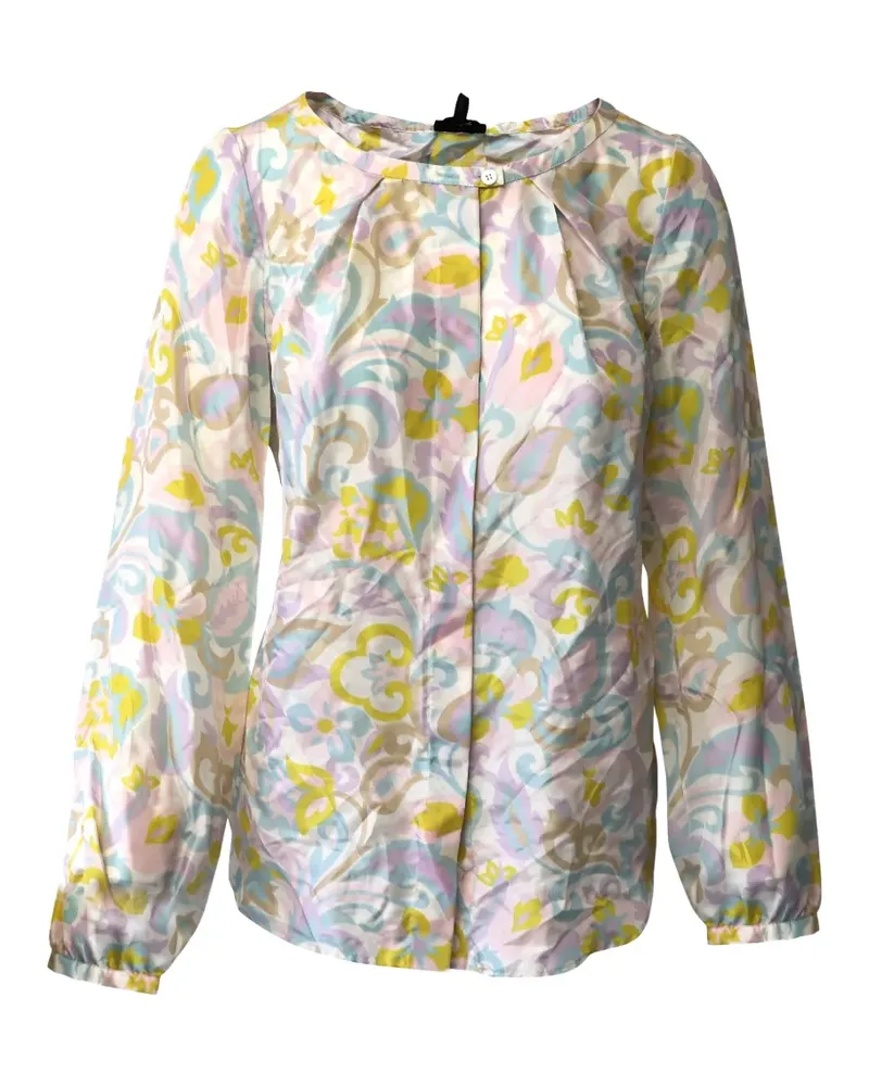 Escada filigree-print blouse - Nude Nude