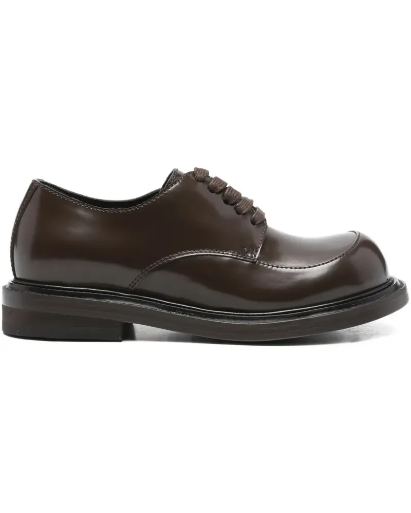 Moschino leather Derby shoes - Braun Braun