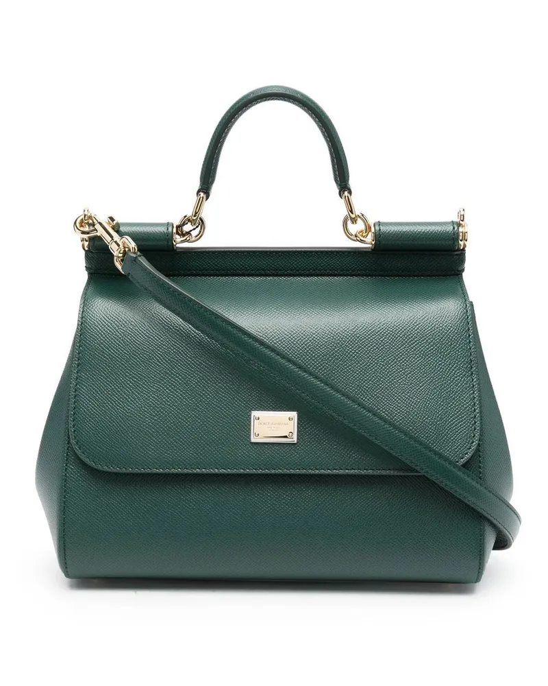 Dolce & Gabbana Große Sicily Handtasche - Grün Grün