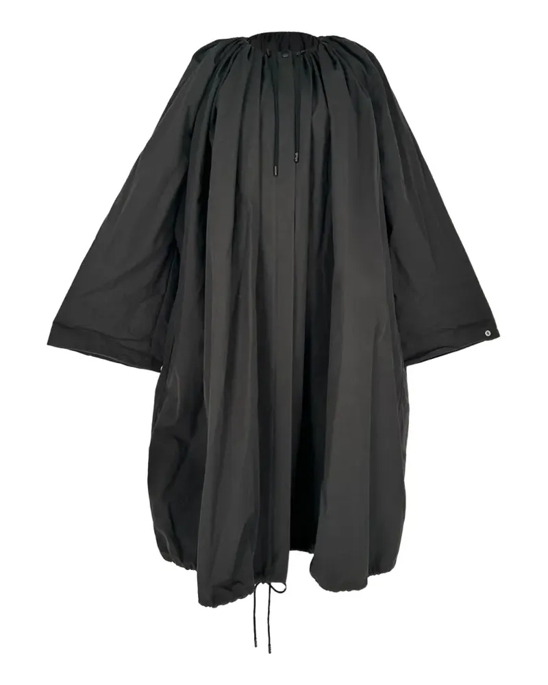 Totême Parachute gathered coat - Schwarz Schwarz