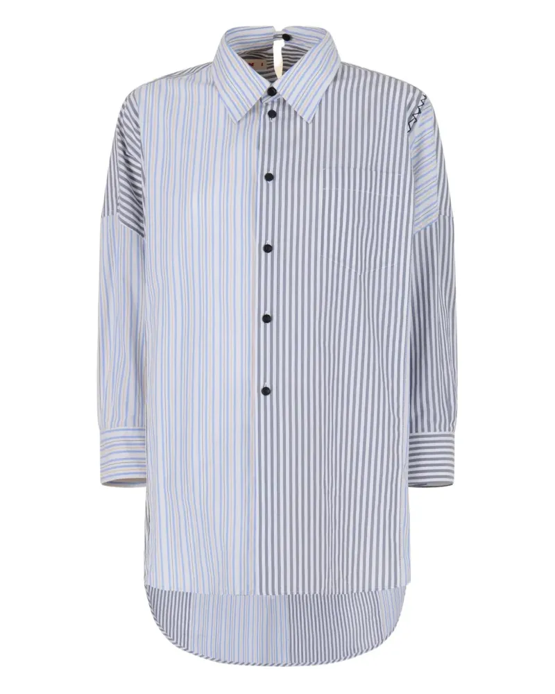 Marni Gestreiftes Hemd - Grau Grau