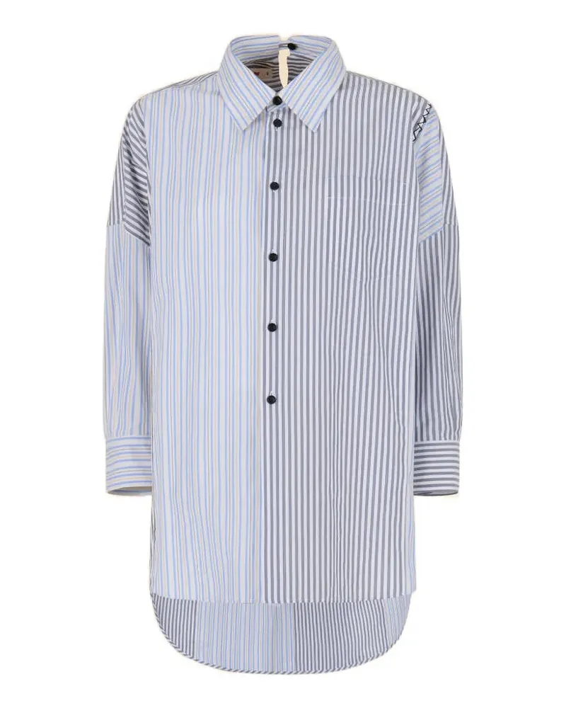 Marni Gestreiftes Hemd - Grau Grau