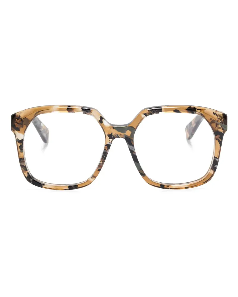 Chloé Brille mit eckigem Gestell - Braun Braun