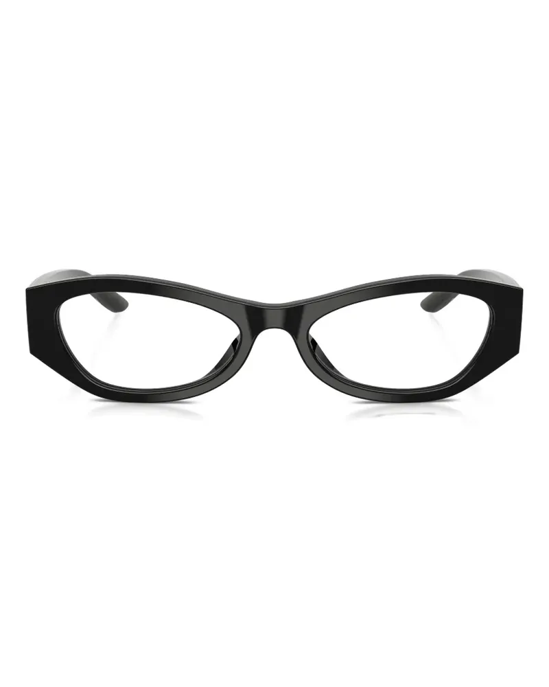 Prada Brille mit geometrischem Gestell - Schwarz Schwarz