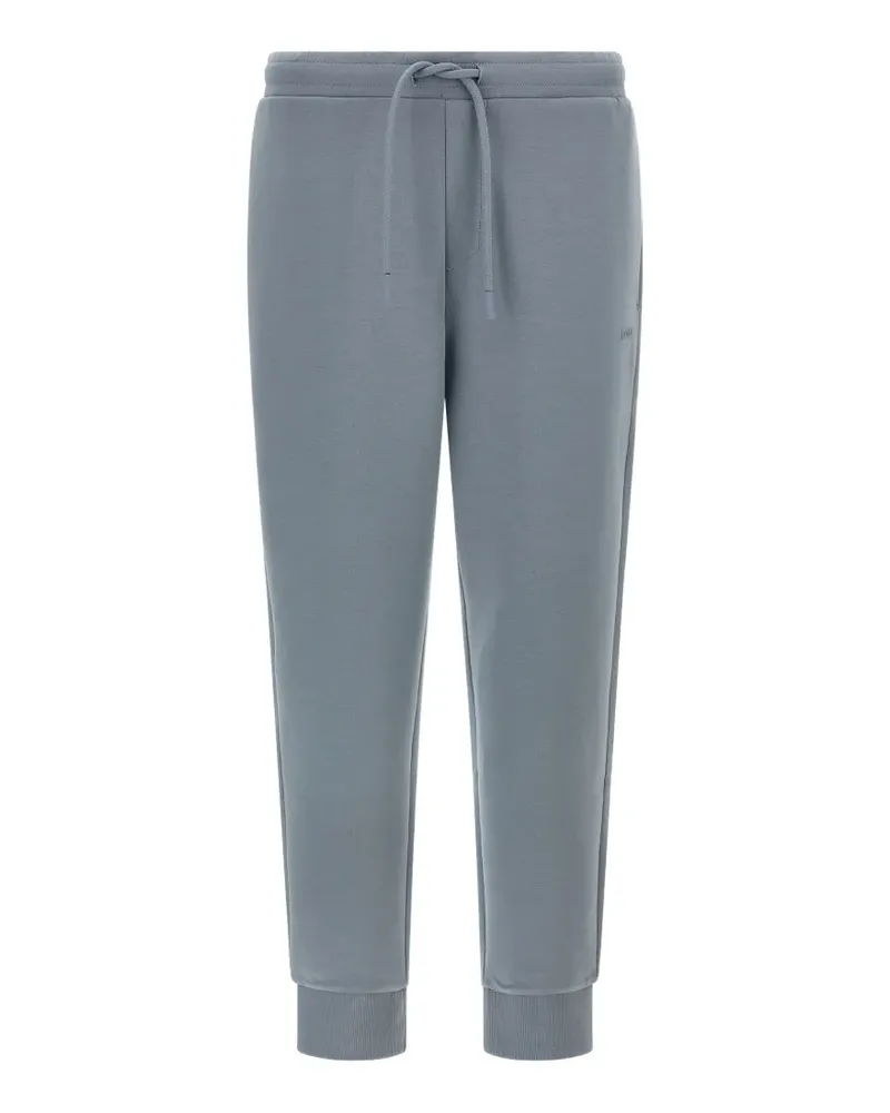 HUGO BOSS logo-print drawstring track pants - Grau Grau