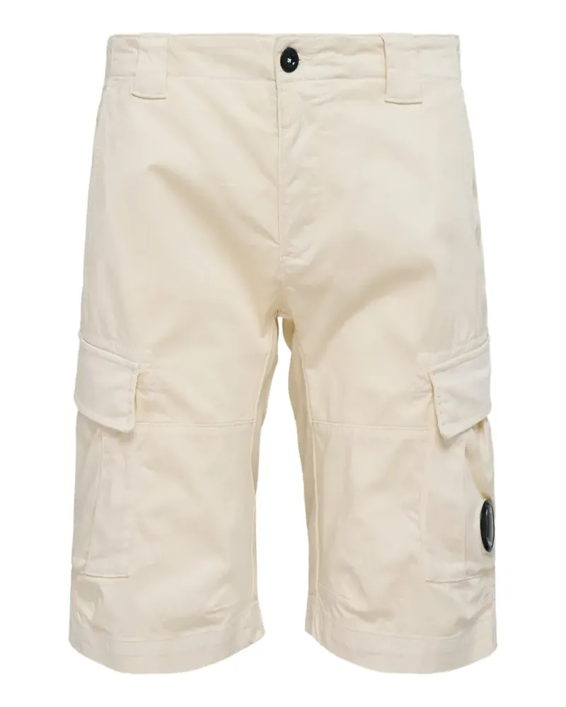 C.P. Company lens-detail cargo shorts - Nude Nude