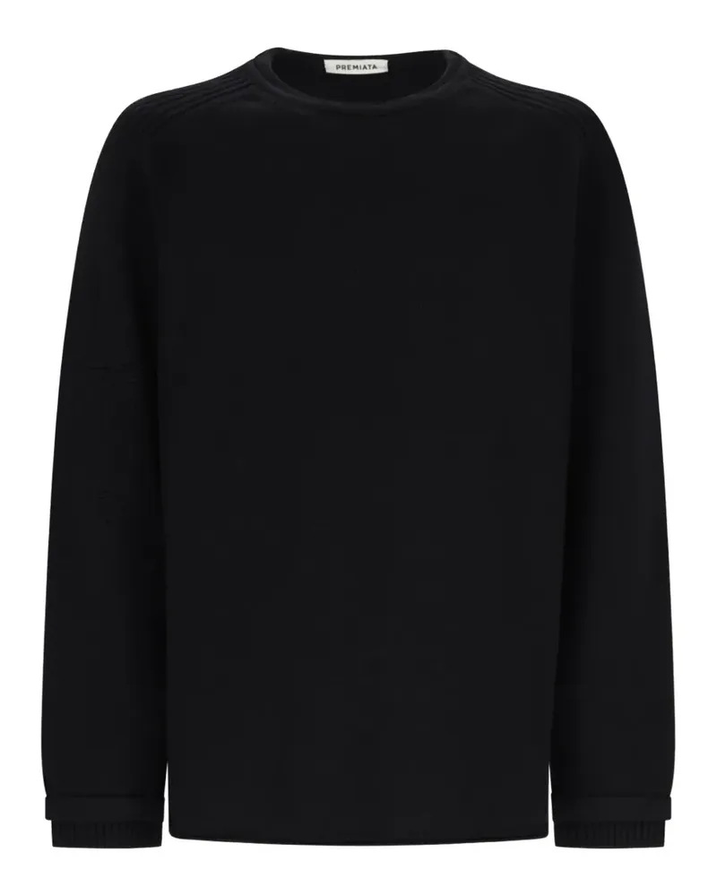 Premiata black crew-neck knit sweater - Schwarz Schwarz